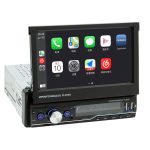T100C 7 Zoll manuell einziehbares Screen Car MP5 Player Radio, Support Mirror Link & FM & TF Card & USB & Bluetooth Handfreie Anruf- & Umkehrung Trajektory System & CAYPLAY-Verbindung