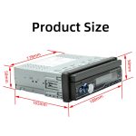 T100C 7 Zoll manuell einziehbares Screen Car MP5 Player Radio, Support Mirror Link & FM & TF Card & USB & Bluetooth Handfreie Anruf- & Umkehrung Trajektory System & CAYPLAY-Verbindung – Bild 2