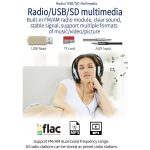 T100C 7 Zoll manuell einziehbares Screen Car MP5 Player Radio, Support Mirror Link & FM & TF Card & USB & Bluetooth Handfreie Anruf- & Umkehrung Trajektory System & CAYPLAY-Verbindung – Bild 6