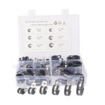 A1196 52 in 1 Auto Gummikissen Rohrschellen Edelstahlklemmen