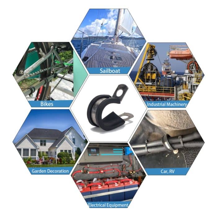 A1196 52 in 1 Auto Gummikissen Rohrschellen Edelstahlklemmen – Bild 6