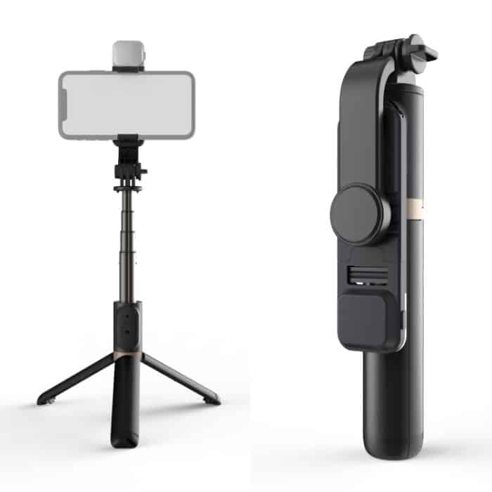 Q03S Fill Light Bluetooth Selfie Stick Stativ Handyhalter, Q03S(Black), Q03S(White) – Bild 1