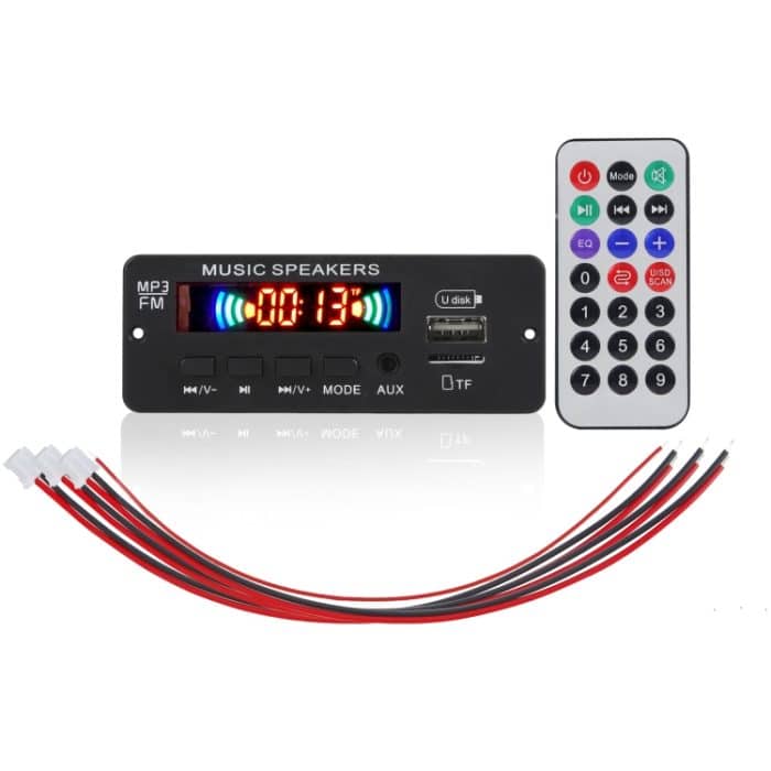 JX-808BT Auto 12V Audio MP3 Player Decoder Board FM Radio USB, mit Bluetooth / Fernbedienung / Aufnahme – Bild 1