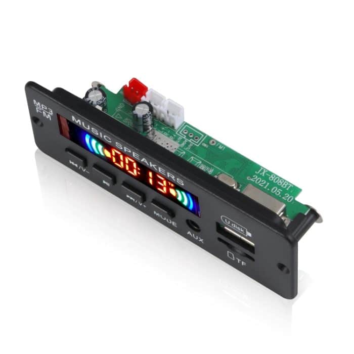 JX-808BT Auto 12V Audio MP3 Player Decoder Board FM Radio USB, mit Bluetooth / Fernbedienung / Aufnahme – Bild 3
