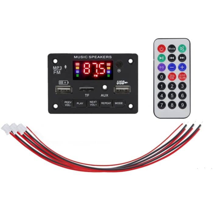 JX-809BT Auto 12V Audio MP3 Player Decoder Board FM Radio USB mit Bluetooth / Fernbedienung / Aufnahme – Bild 1