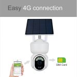 T24 1080P IP65 wasserdichte Solar-Smart-PTZ-Kamera, unterstützt Vollfarb-Nachtsicht und Zwei-Wege-Sprach-Gegensprechanlage sowie AI-Humanoid-Erkennungsalarm,, WiFi Version, 4G European Version, 4G US Version – Bild 4