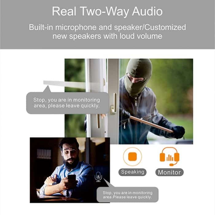 T24 1080P IP65 wasserdichte Solar-Smart-PTZ-Kamera, unterstützt Vollfarb-Nachtsicht und Zwei-Wege-Sprach-Gegensprechanlage sowie AI-Humanoid-Erkennungsalarm,, WiFi Version, 4G European Version, 4G US Version – Bild 9