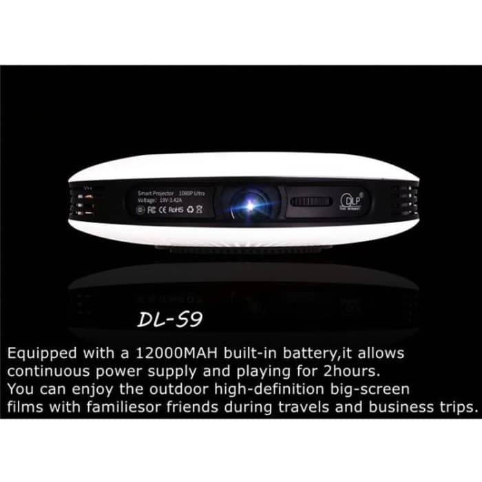 Wejoy dl-s9 1280x720p 300 lumen Portable Heimkino LED HD Digitalprojektor, Android 6.0, 2G + 16 GB, US-Stecker – Bild 2