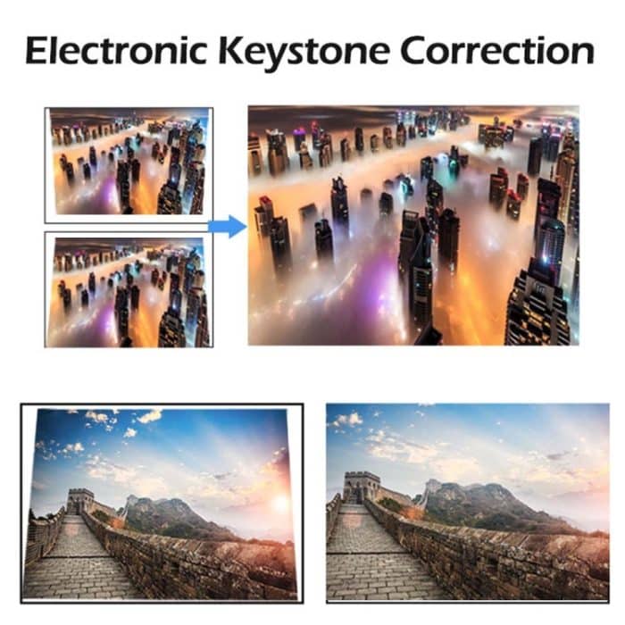 Wejoy L7 854x480P 100 Ansi Lumen Portable Heimkino LED HD Digitalprojektor mit Batterie, Android 6.0, 1G + 8G, US-Stecker – Bild 6