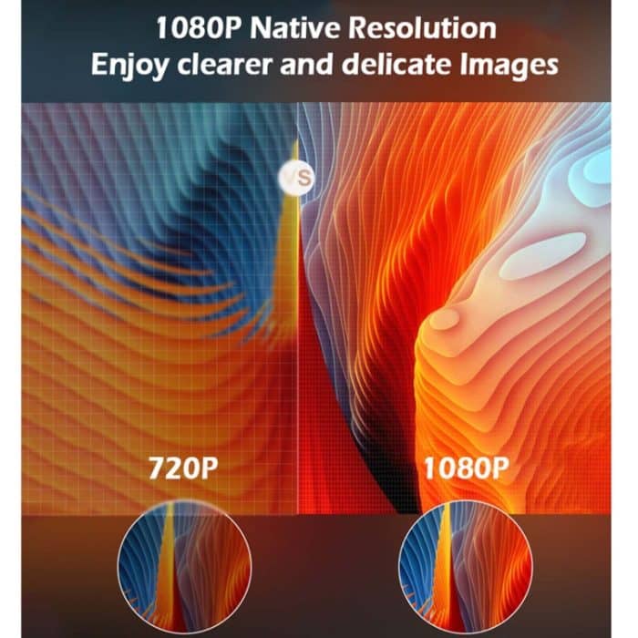 WEJOY Y1 1920x1080P 100 ANSI Lumen tragbarer Heimkino-LED-HD-Digitalprojektor mit Akku, Android 6.0, 1G+16G, Y1 US Plug – Bild 2