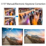 Wejoy L6 + 1920X1080P 200 Ansi Lumen Portable Heimkino LED HD Digitalprojektor, Android 7.1, 2G + 16G, US-Stecker – Bild 6