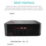 Wejoy L6 + 1920X1080P 200 Ansi Lumen Portable Heimkino LED HD Digitalprojektor, Android 7.1, 2G + 16G, US-Stecker – Bild 9