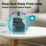 Wejoy y2 1920x1080p 100 Ansi Lumen Portable Heimkino LED HD Digitalprojektor, Batterie Touch Control-Version, Android 9.0, 2G + 16G, US-Stecker – Bild 8