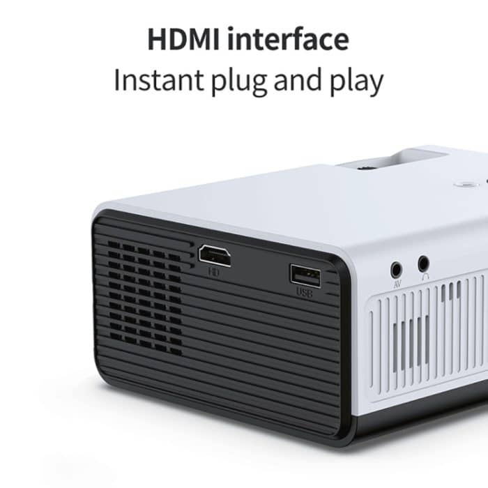 Wejoy Y5 800x480P 80 Ansi Lumen Portable Heimkino LED HD Digitalprojektor, Android 9.0, 1G + 8G, US-Stecker – Bild 8