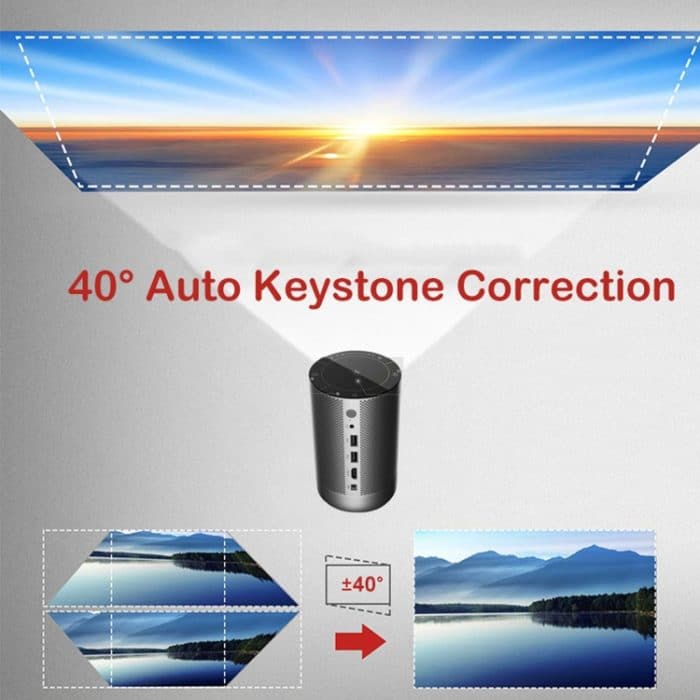 WEJOY A5 1920x1080P 200 Lumen Multifunktions-tragbarer Heimkino-LED-HD-Digitalprojektor Bluetooth-Lautsprecher, Android 7.1, 2G+16GB,, A5 EU Plug, A5 UK Plug, A5 AU Plug – Bild 9
