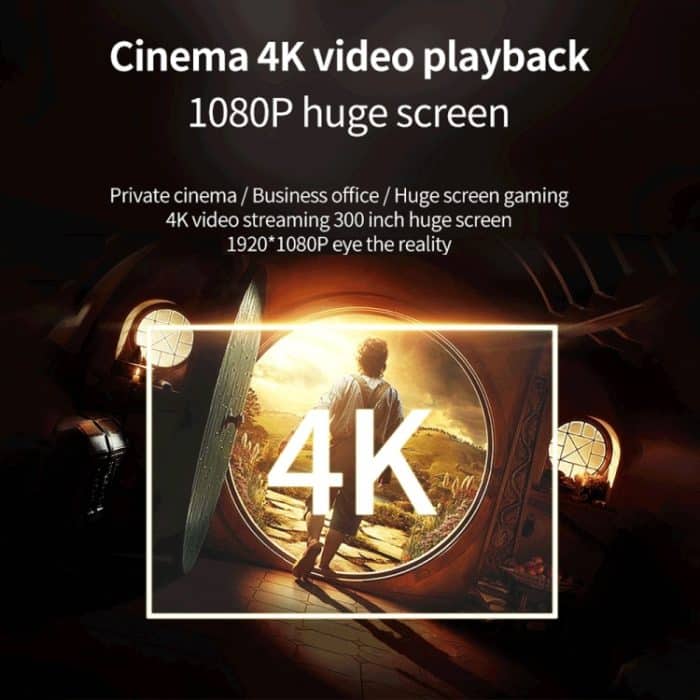 WEJOY Y5 800x480P 80 ANSI Lumen Tragbarer Heimkino-LED-HD-Digitalprojektor, Android 9.0, 1G+8G,, Y5 EU Plug, Y5 UK Plug, Y5 AU Plug – Bild 4