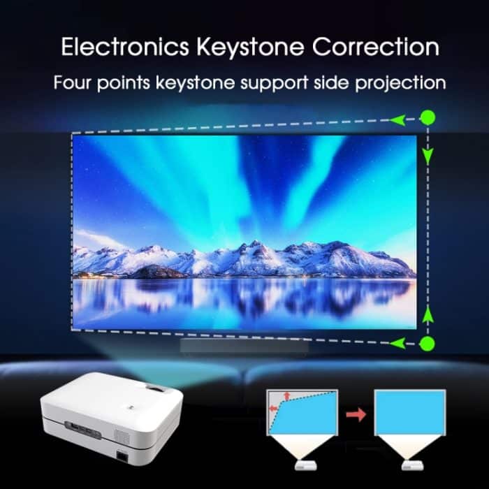 WEJOY L9 1920x1080P 400 ANSI Lumen Tragbarer Heimkino-LED-HD-Digitalprojektor, Android 6.0, 1G+8G,, L9 EU Plug, L9 UK Plug, L9 AU Plug – Bild 6