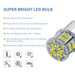1 Pair E0052 9-14V 1156-54SMD-2835 6000K 1080lm Weißes Licht Auto Dekodieren Blinker Umkehrlicht – Bild 4