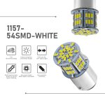 1 Pair E0053 9-14V 1157-54SMD-2835 6000K 1080LM Weißes Licht Auto Dekodieren Bremsen Fahren – Bild 5