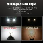 1 Pair E0053 9-14V 1157-54SMD-2835 6000K 1080LM Weißes Licht Auto Dekodieren Bremsen Fahren – Bild 6