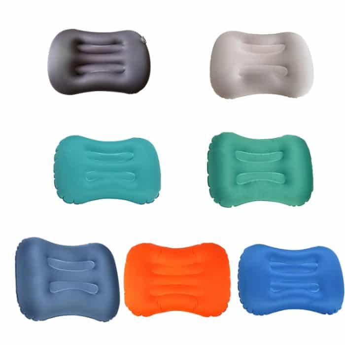 Outdoor Camping Trip faltbare tragbare aufblasbare Kissen Nickerchen Taille Kissen, Press to Inflate, Inflate with Your Mouth – Bild 2