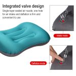 Outdoor Camping Trip faltbare tragbare aufblasbare Kissen Nickerchen Taille Kissen, Press to Inflate, Inflate with Your Mouth – Bild 7
