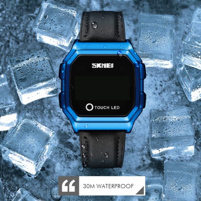 SKMEI 1650 Elektronische Uhr mit Stahlarmband, LED-Digitalanzeige und Touch-Leuchttaste, Steel Strap Version – Bild 6