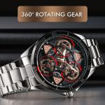 SKMEI 1678 Herren wasserdichte Quarzuhr mit drehbarem Zifferblatt – Bild 4