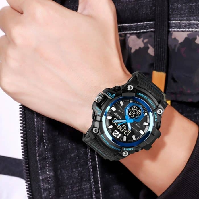 SKMEI 1725 Dreizeit-LED-Digitalanzeige, Timing, leuchtende elektronische Uhr – Bild 7