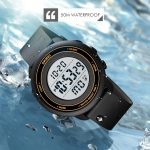 SKMEI 1736 dreifache runde Zifferblatt-Timing-LED-Digitalanzeige leuchtende elektronische Uhr – Bild 6