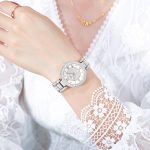 SKMEI 1739 Diamant-Quarzuhr mit römischen Ziffern und rundem Zifferblatt für Damen – Bild 6