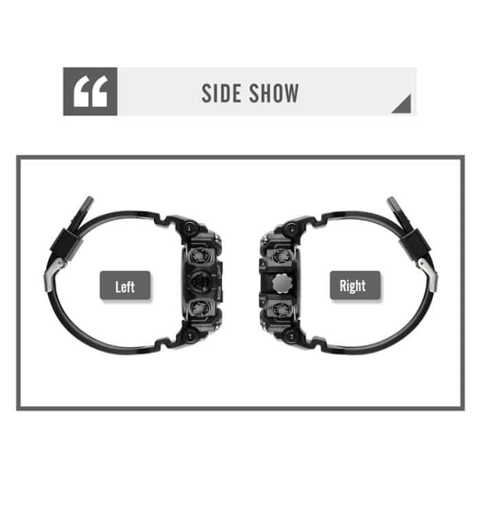 SKMEI 1742 Vier-Bildschirm-LED-Digitalanzeige, leuchtende, sportliche, stoßfeste elektronische Uhr für Herren – Bild 3