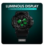 SKMEI 1742 Vier-Bildschirm-LED-Digitalanzeige, leuchtende, sportliche, stoßfeste elektronische Uhr für Herren – Bild 7