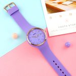 SKMEI 1747 Einfache Quarzuhr mit Barskala-Zifferblatt und Silikonarmband für Damen – Bild 3