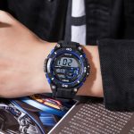 SKMEI 1756 Dual Time Countdown Wecker Herren Sport leuchtende elektronische Uhr – Bild 8