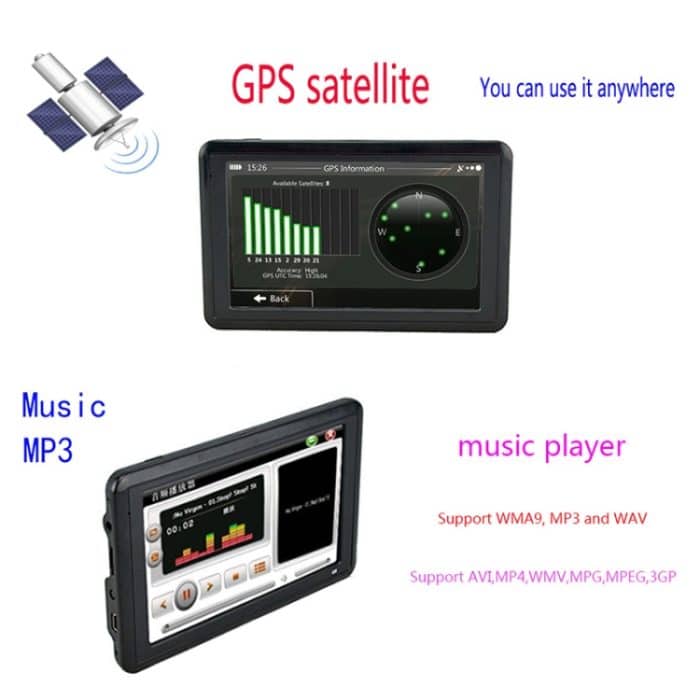 Q5 Auto 5 Zoll HD TFT Touchscreen GPS Navigator Unterstützung TF Karte / MP3 / FM Sender, Europe Map, Australia Map, North America Map, Southeast Asia Map, Middle East Map, South America Map, Africa Map – Bild 5