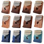Daumenklavier aus Akazienholz mit 17 Tönen, Kalimba-Musikinstrumente – Bild 2