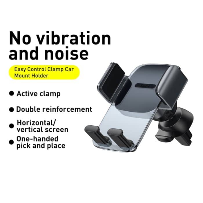 Baseus SUYK000101 Einfach zu steuernde Klemm-Autotelefonhalterung, Steckdosenversion, Outlet Version – Bild 2