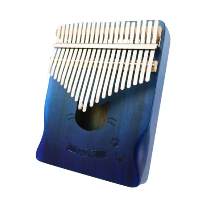 EDA001916601A.jpg Daumenklavier aus Akazienholz mit 21 Tönen, Kalimba-Musikinstrumente – Bild 1