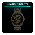 SKMEI 9193 Herren-Armbanduhr mit goldenem Drachenmuster und Kalender-Zifferblatt, leuchtende Quarzuhr – Bild 6