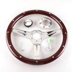 Auto-Modifikation, 380 mm Rennsport-Universal-Lenkrad, perforiert, 380mm Steering Wheel – Bild 3