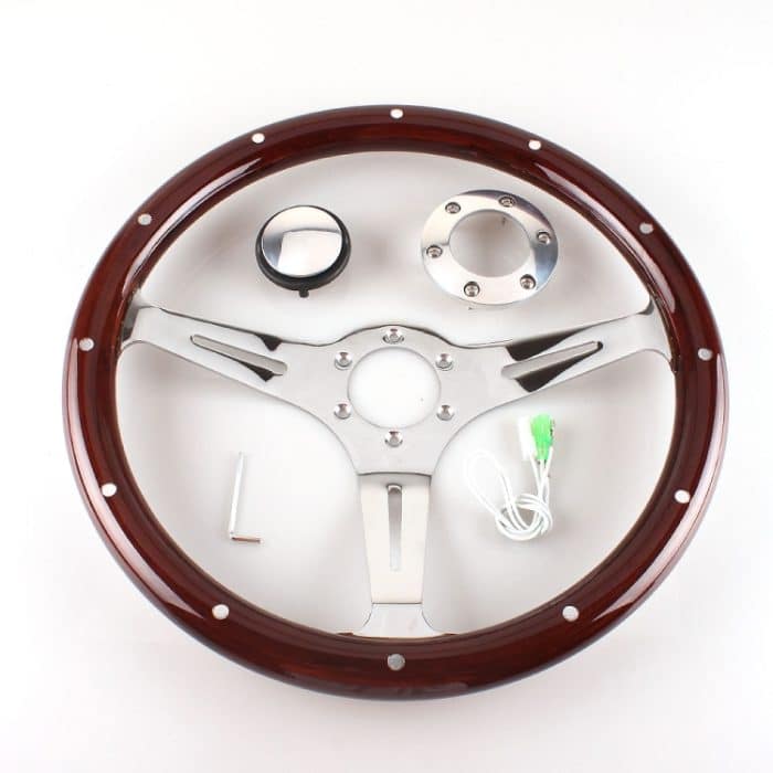 Auto-Modifikation, 380 mm Rennsport-Universal-Lenkrad, perforiert, 380mm Steering Wheel – Bild 3