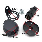 7-poliger 12N-Elektrik-Konverter für Anhänger, Wohnwagen, Stecker und Steckdosen-Adapter, A0364 – Bild 5