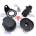 7-poliger 12N-Elektrik-Konverter für Anhänger, Wohnwagen, Stecker und Steckdosen-Adapter, A0364 – Bild 6