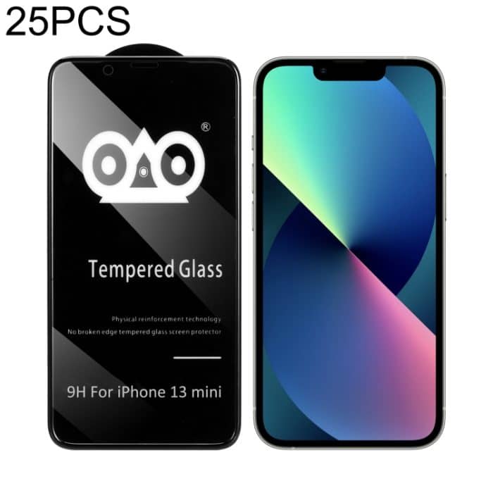 25 Stück stoßfeste, bruchsichere Airbag-Hartglasfolie, For iPhone 13 mini (25pcs), For iPhone 13 / 13 Pro  (25pcs), For iPhone 13 Pro Max (25pcs) – Bild 1