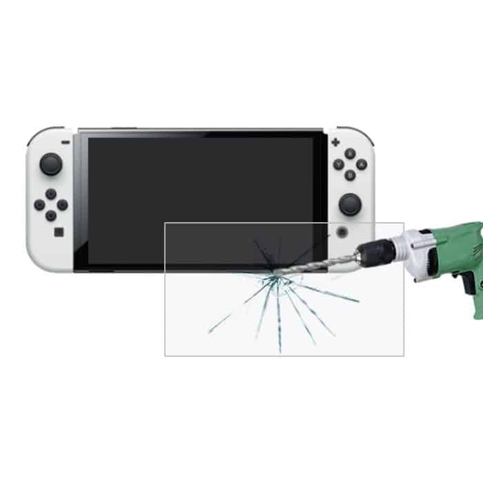 EDA002051401.jpg 0,26 mm 9H 2,5D gehärtete Glasfolie, For Nintendo Switch OLED (1 PC) – Bild 1