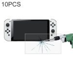10 Stück 0,26 mm 9H 2,5D gehärtete Glasfolie, For Nintendo Switch OLED (10 PCS)