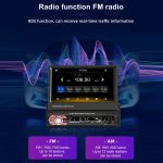 9601C HD 7 Zoll Universal Auto manuell einziehbarer Bildschirm MP5-Player mit Carplay, Support FM & Bluetooth & TF-Karte – Bild 3