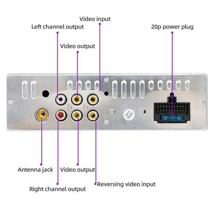 9601C HD 7 Zoll Universal Auto manuell einziehbarer Bildschirm MP5-Player mit Carplay, Support FM & Bluetooth & TF-Karte – Bild 10