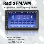 B700C HD 7 Zoll Universal-MP5-Player fürs Auto mit kabelgebundenem Carplay, unterstützt FM, Bluetooth und TF-Karte – Bild 9